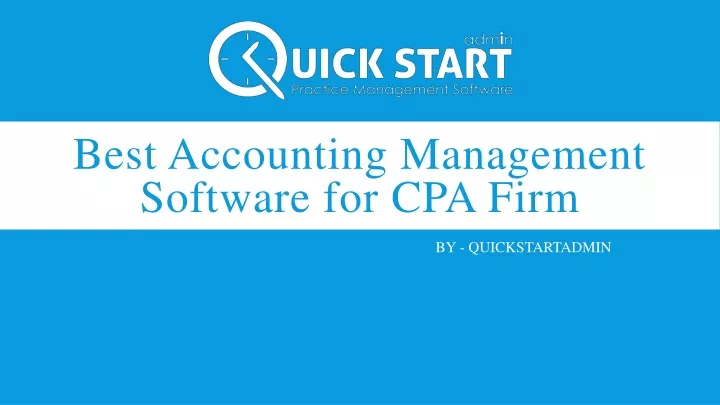 best accounting management software for cpa firm