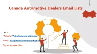 canada automotive dealers email lists