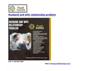 husband and wife relationship problem
