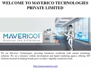 welcome to maverico technologies private limited