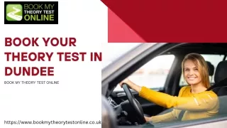 Book Your Theory Test in Dundee