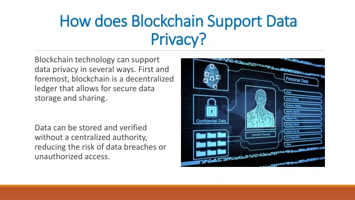 how d oes blockchain support data privacy