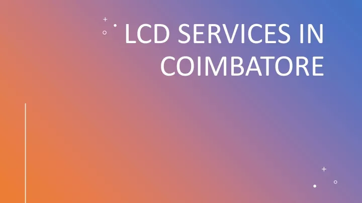 lcd services in coimbatore