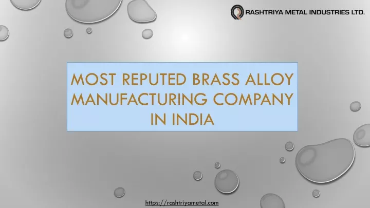 most reputed brass alloy manufacturing company in india