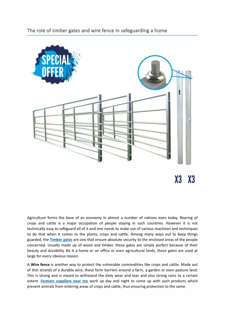 the role of t the role of timber gates