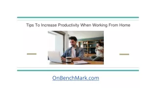 tips to increase productivity when working from home