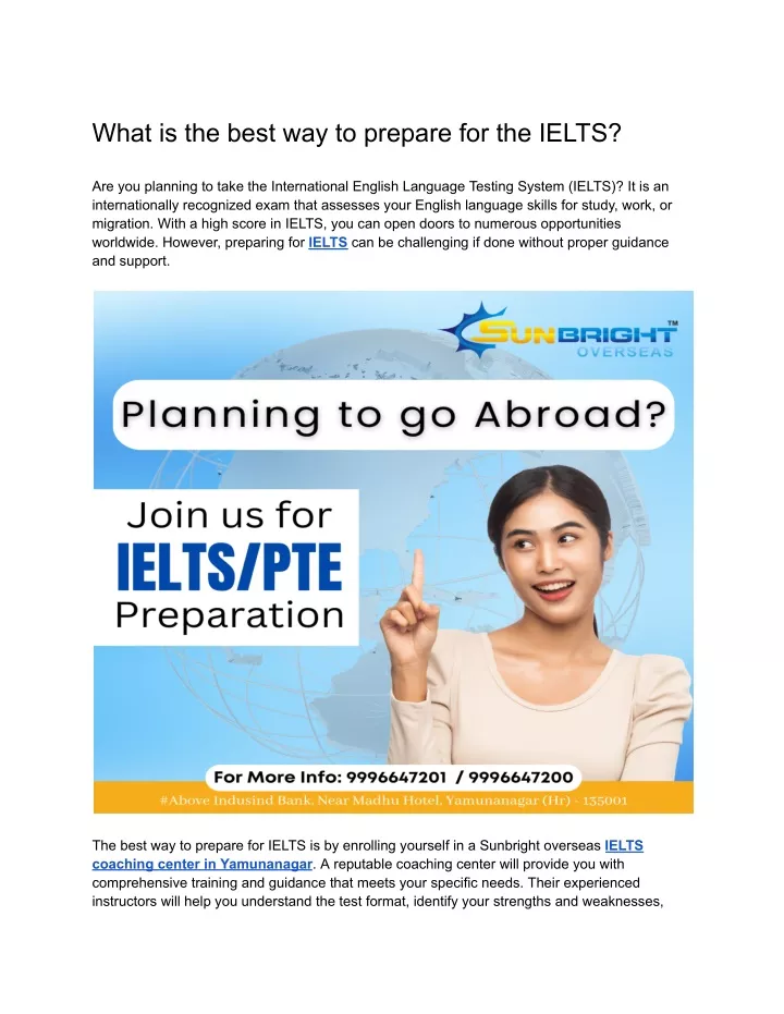 what is the best way to prepare for the ielts