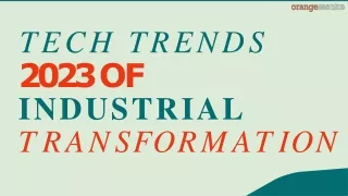 tech trends 2023 of industrial