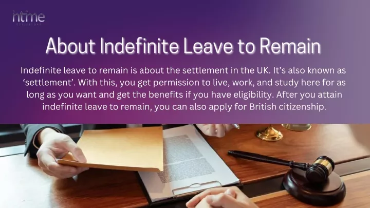 indefinite leave to remain is about