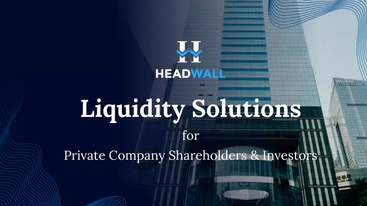 liquidity solutions