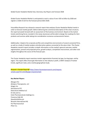 global cluster headache market size overview