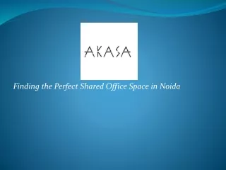 Finding the Perfect Shared Office Space in Noida
