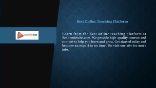 best online teaching platform