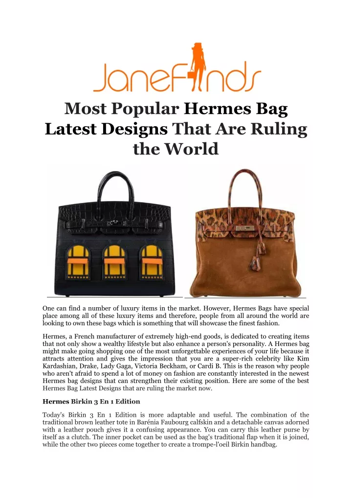most popular hermes bag latest designs that
