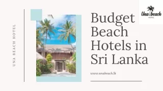 Budget Beach Hotels in Sri Lanka
