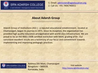 1 email admission@agieducation org 2 call