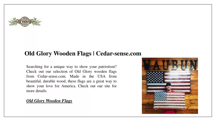 old glory wooden flags cedar sense com