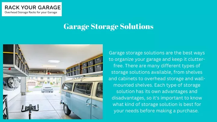 garage storage solutions