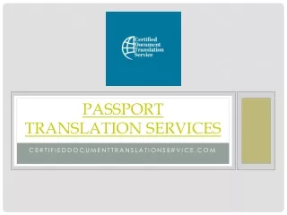 passport translation services