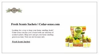 Fresh Scents Sachets | Cedar-sense.com