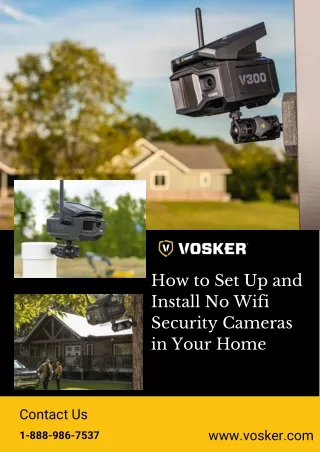 How to Set Up and Install No Wifi Security Cameras in Your Home