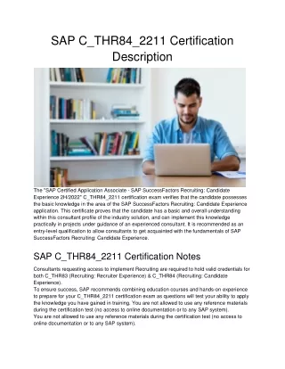 sap c thr84 2211 certification description