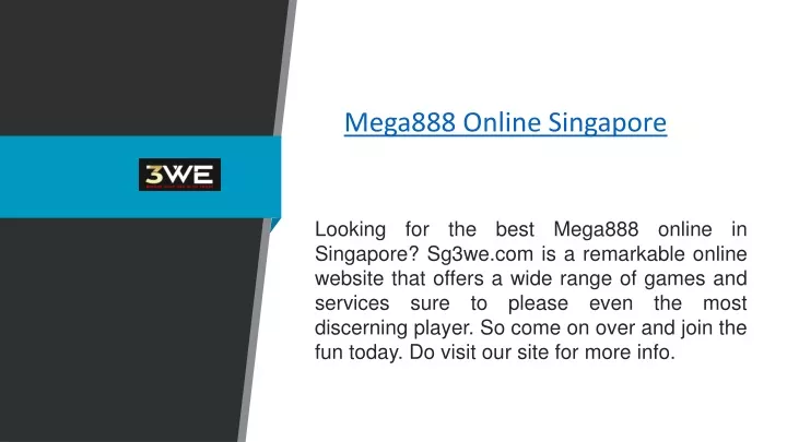 mega888 online singapore