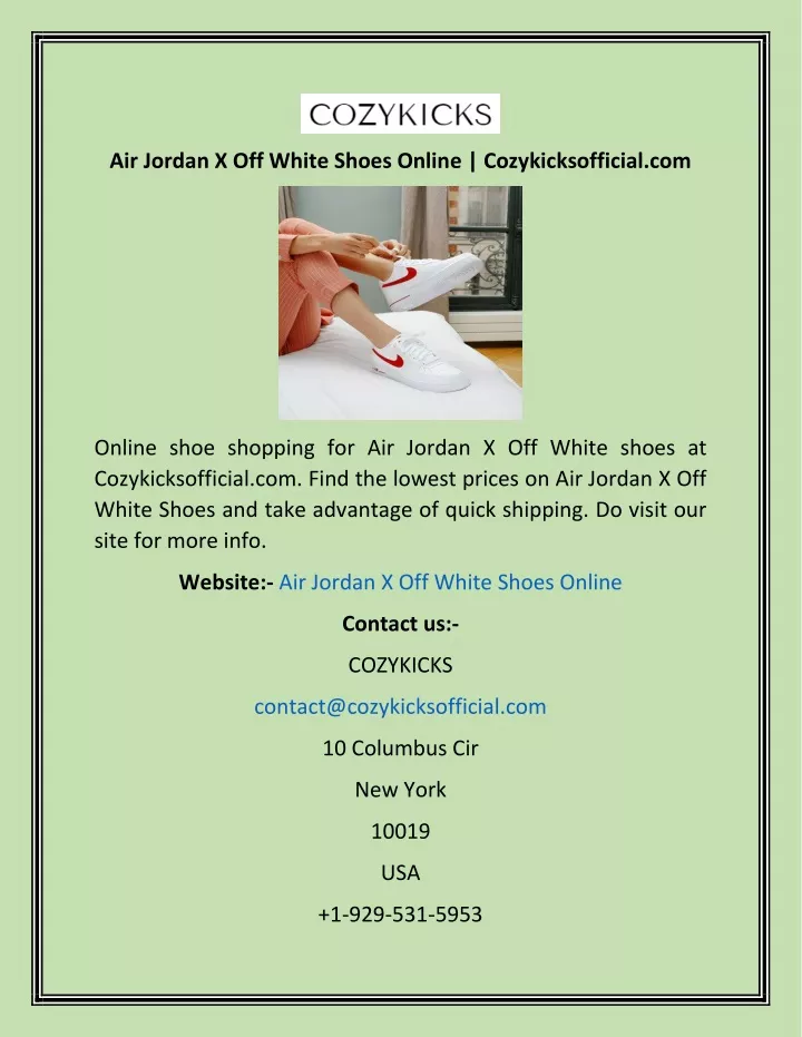 air jordan x off white shoes online