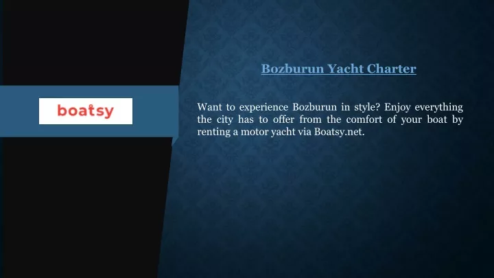 bozburun yacht charter