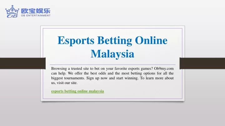 esports betting online malaysia