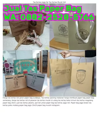౦88ᒿ·ᒿ5ᒿ8·57ᏮᏮ (WA) Jual Paper Bag Satuan Jakarta Print Paper Bag Jogja