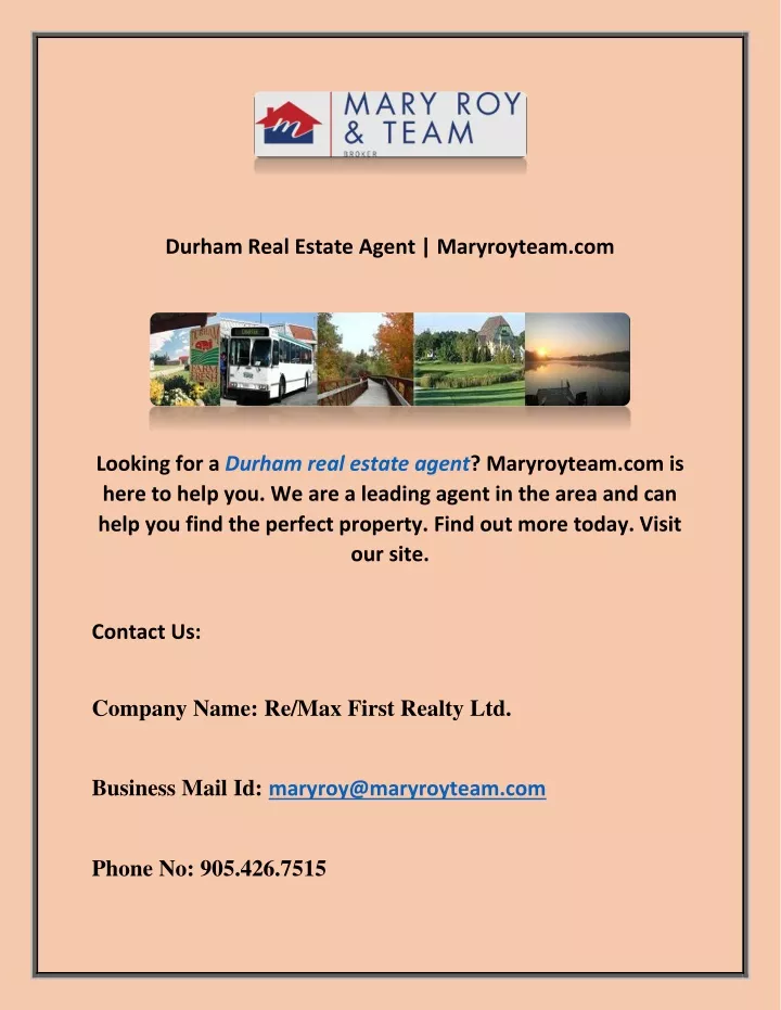 durham real estate agent maryroyteam com