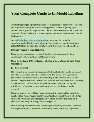 your complete guide to in your complete guide