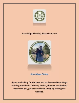 Krav Maga Florida | ShaanSaar.com