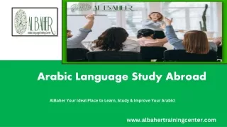 Arabic Language Study Abroad