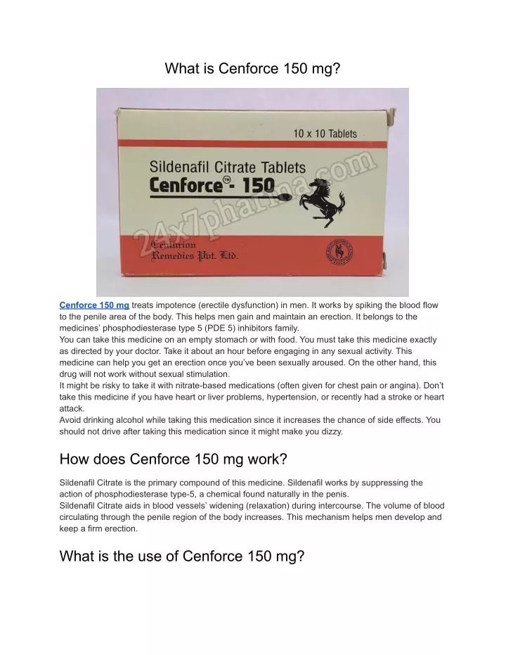 what is cenforce 150 mg