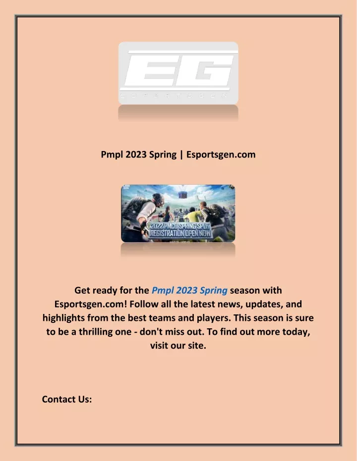 pmpl 2023 spring esportsgen com