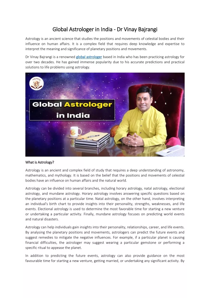 global astrologer in india global astrologer