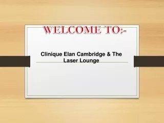 welcome to