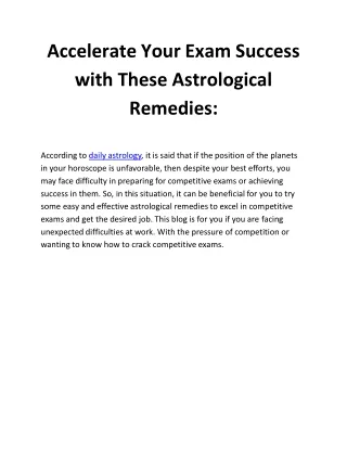 accelerate your exam success with these astrological remedies