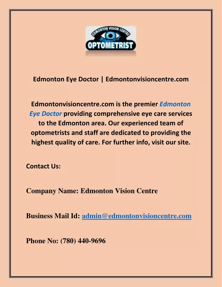 edmonton eye doctor edmontonvisioncentre com