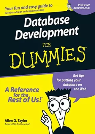 DOWNLOAD/PDF  Database Development For Dummies