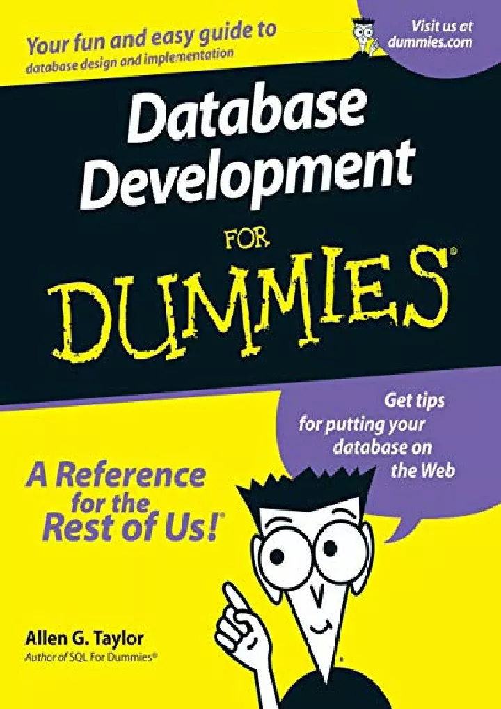 PPT - DOWNLOAD/PDF Database Development For Dummies PowerPoint ...