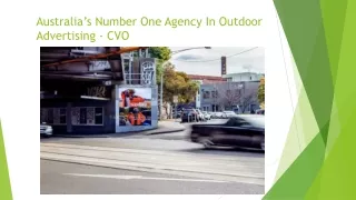 Australia’s Number One Agency In Outdoor Advertising - CVO