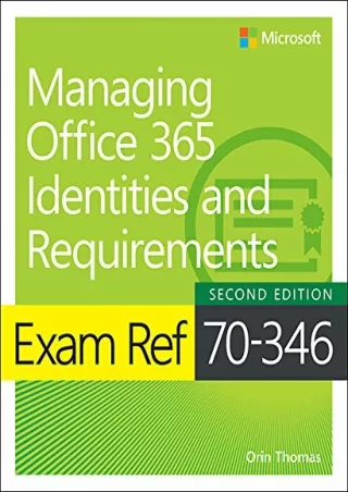 PDF/BOOK Exam Ref 70-346 Managing Office 365 Identities and Requirements