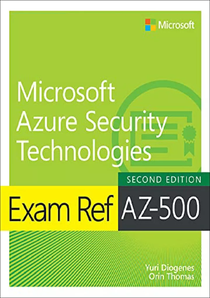 exam ref az 500 microsoft azure security