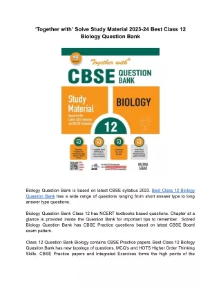 together with solve study material 2023 24 best