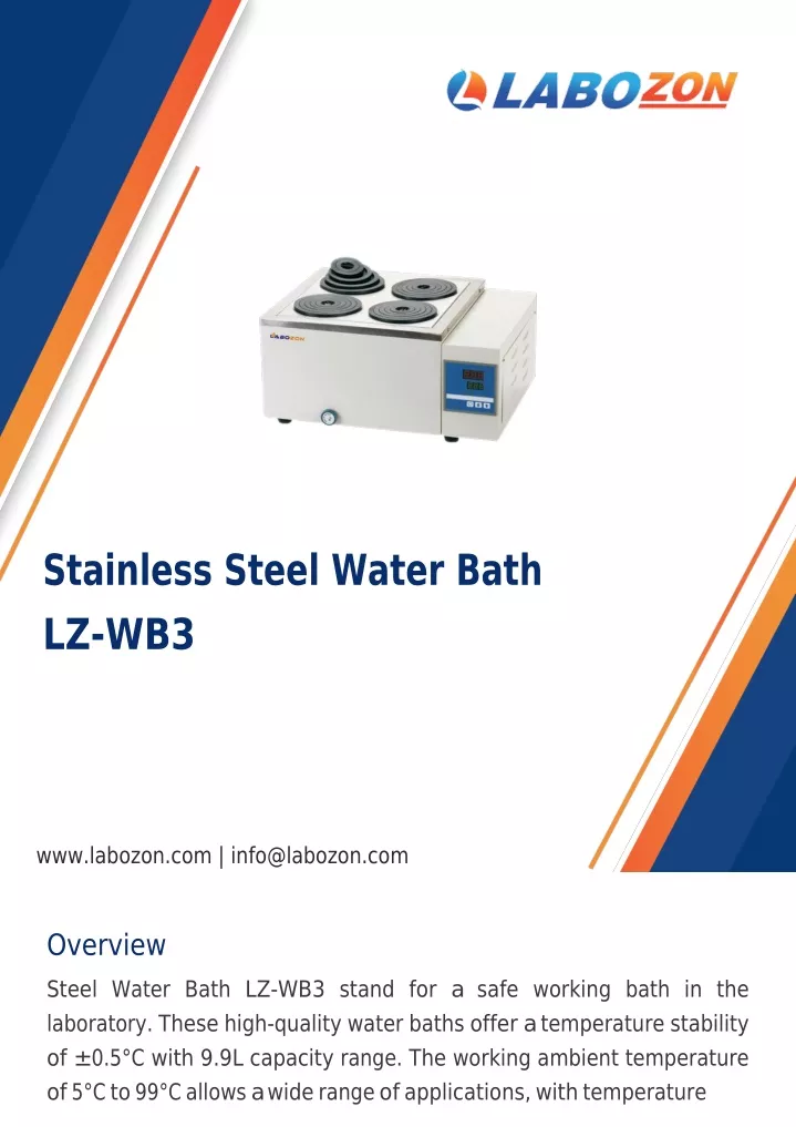 stainless steel water bath lz wb3