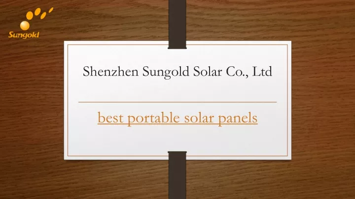 shenzhen sungold solar co ltd