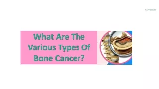 what are the various types of bone cancer